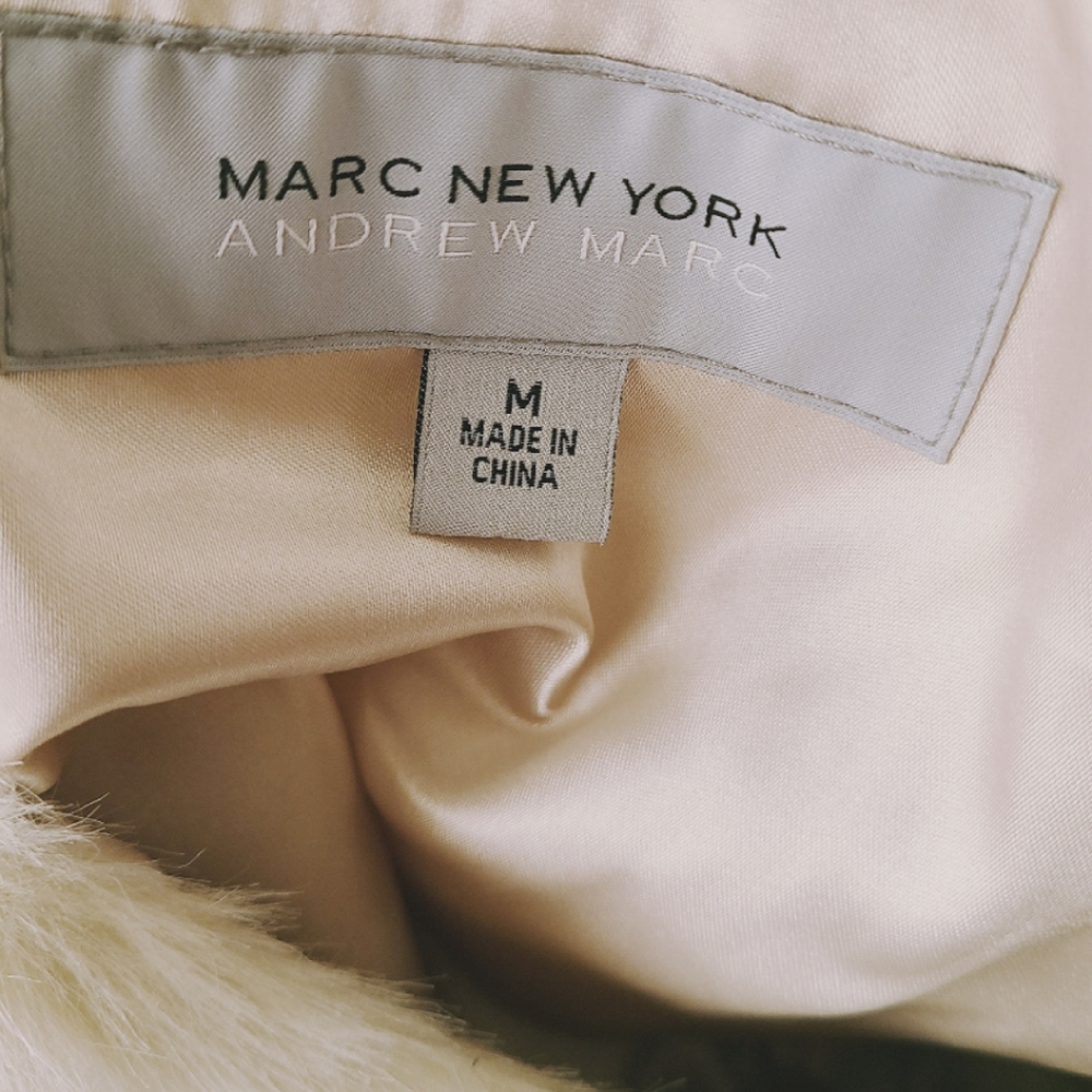 MARC NEW ANDREW MARC FAUX FUR JACKET - Picture 3 of 5